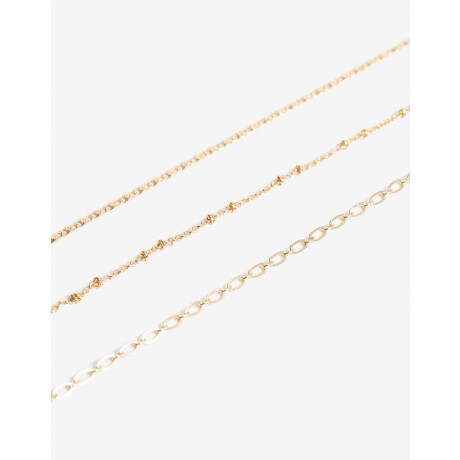 Set De Mix Collares Dorado