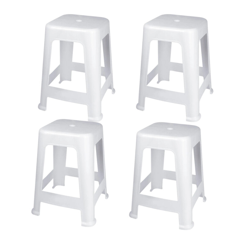 Set x4 Banquetas Bela Vista BLANCO