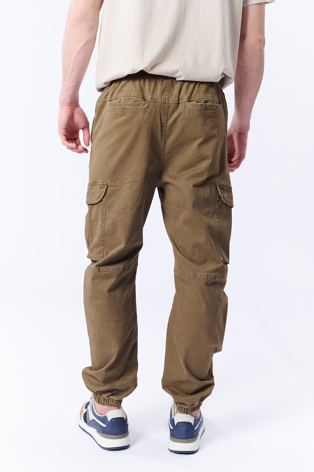 PantalA n Cargo Jogger Marron BAS Basic Simple