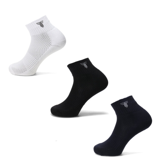 Medias de Niños TIFFOSI Tripack 3 Medio Negro - Blanco