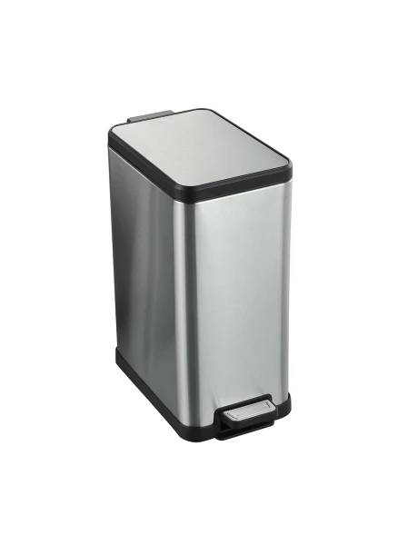 PAPELERA RECT. 18L C/PEDAL ACERO INOX MATE PAPELERA RECT. 18L C/PEDAL ACERO INOX MATE