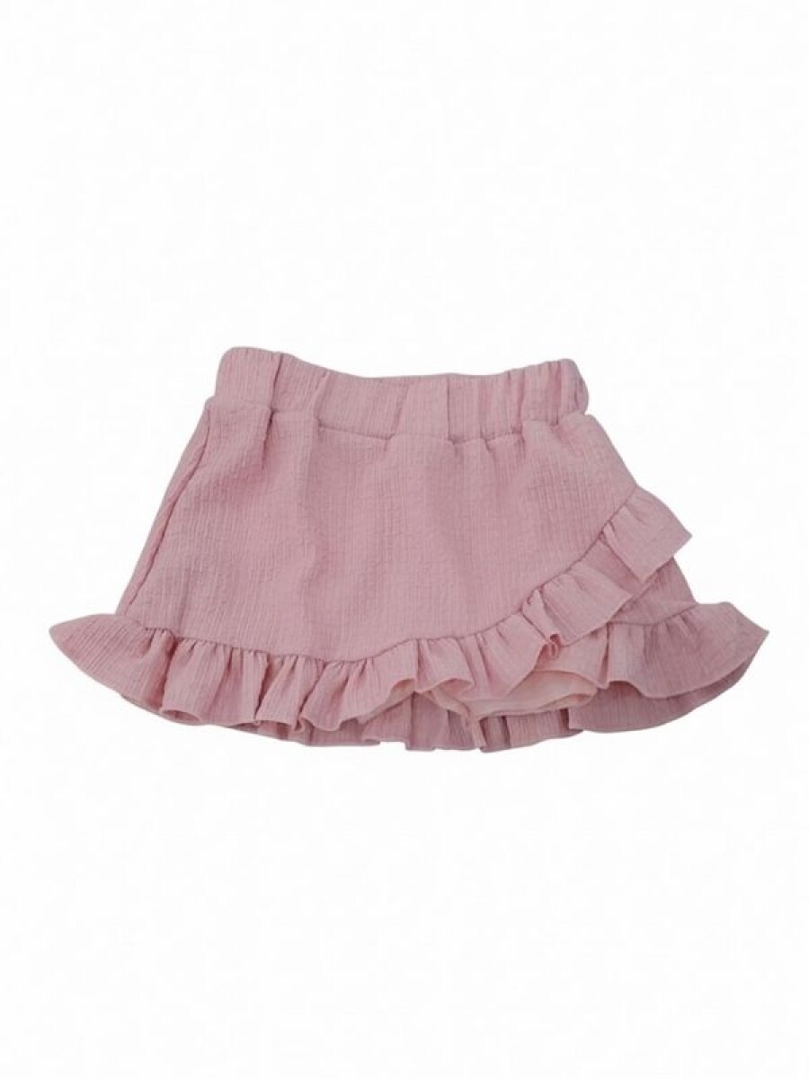 Pollera Bambula Niña N+ - Rosado 