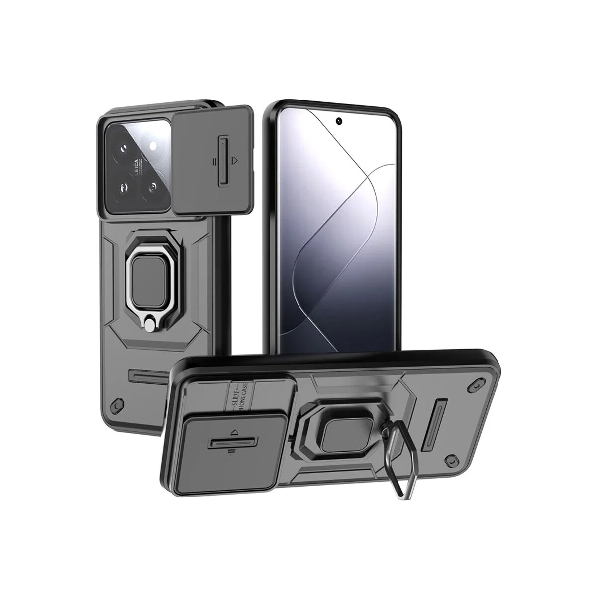 Protector para Xiaomi 14 Pro cubre cámara anillo negro 