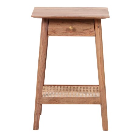 MESA LATERAL MADERA NATURAL-BEIGE LIGHTHOUSE NATURAL