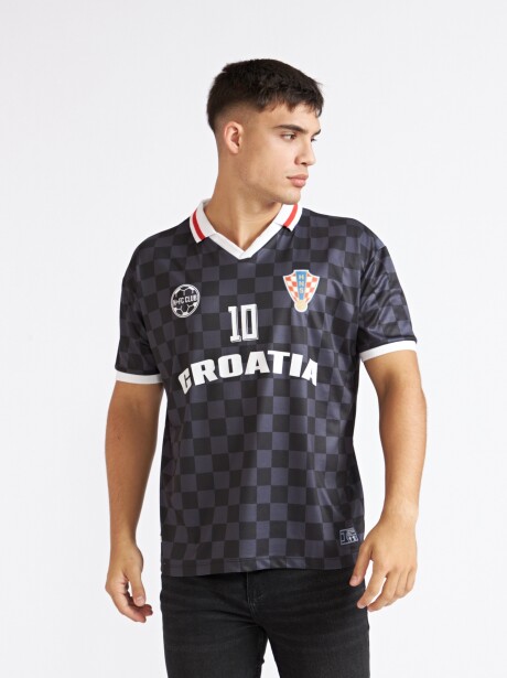 REMERA CROACIA NEGRO