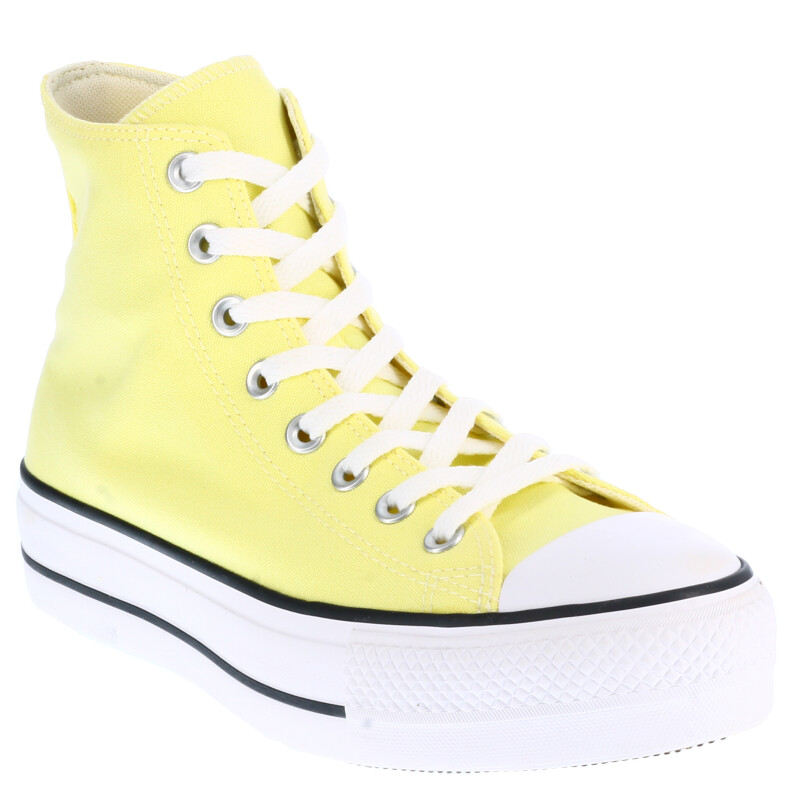 Championes Unisex Converse - All Star Lifte Hi Plataforma Amarillo