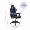 Silla Gamer Ergonomica Reclinable PU Negro/Azul Silla Gamer Ergonomica Reclinable PU Negro/Azul