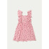 VESTIDO CURTO FEM ROSA/GRAFITO