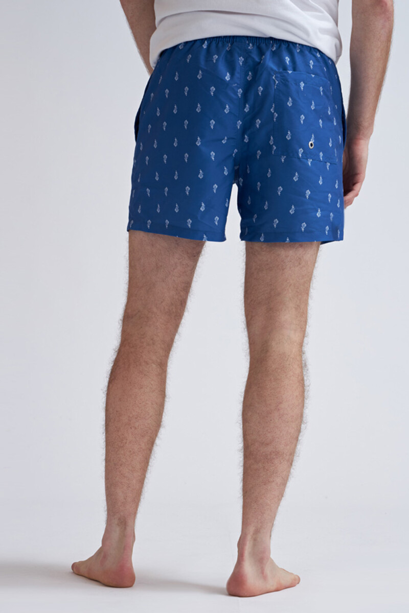 Short de baño Arabescos - Azul