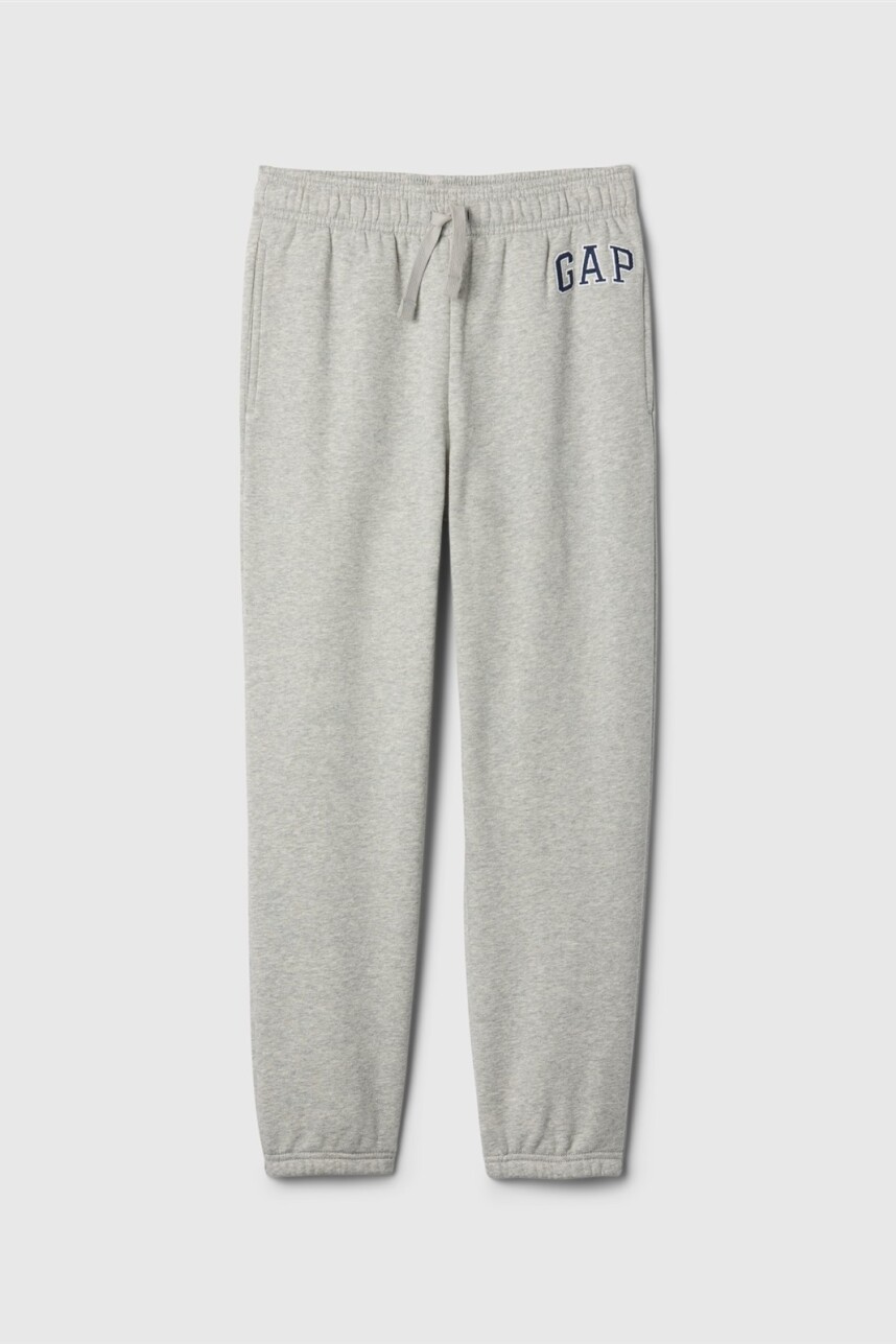 Pantalón Deportivo Logo Gap Niño Light Heather Grey