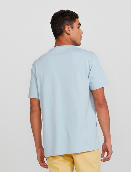CAMISETA BÁSICA MANGA CORTA AGUA