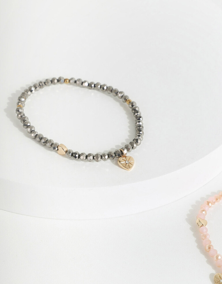 Pulseras Elásticas Sets Canutillos Set De Pulseras Elásticas Color - Combinacion Tricolor