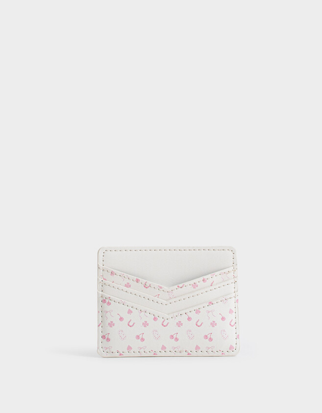 Tarjeteros Tarjetero Cuerina Rosa - Rosa Viejo