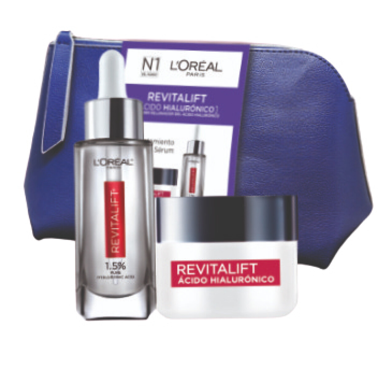 Pack rutina L´oréal - Revitalift Ácido hialurónico Día + Serum 