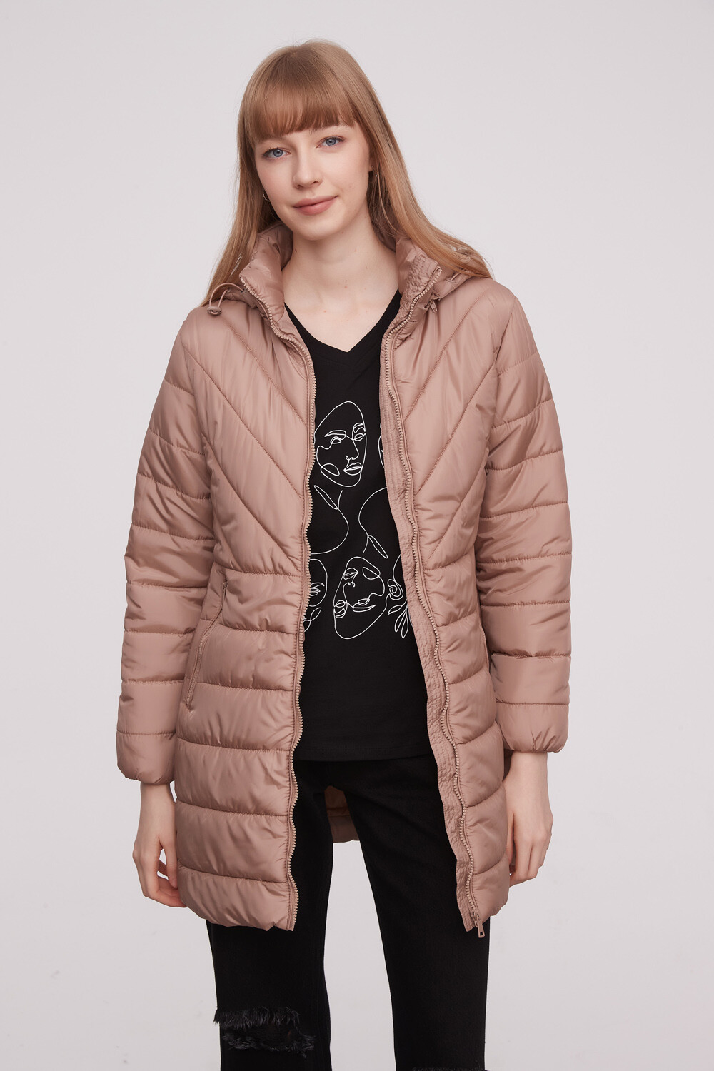 Campera Mercis Beige Oscuro