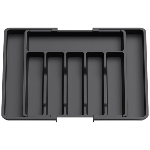 Organizador Cubiertos Extensible Cajon Utensilios Cubertero IMBACK Negro Organizador Cubiertos Extensible Cajon Utensilios Cubertero IMBACK Negro