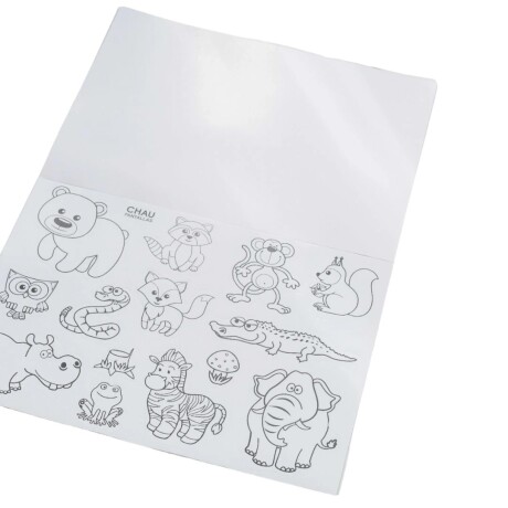 Block con Stickers Coloreables con Láminas 34X24 001