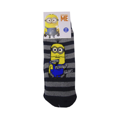 Medias Infantiles de Minions - Varios Diseños GRIS