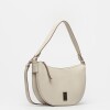 Cartera al Hombro Lua En Cuero Graneado Natural