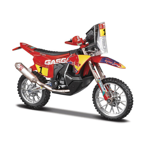 Motocicleta Bburago Gasgas RX450F (Dakar 2023) Escala 1:18 U