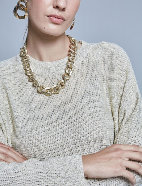 Sweater lurex crudo