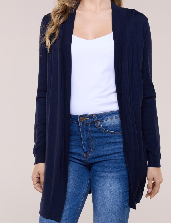 Cardigan Liviano Abierto AZUL