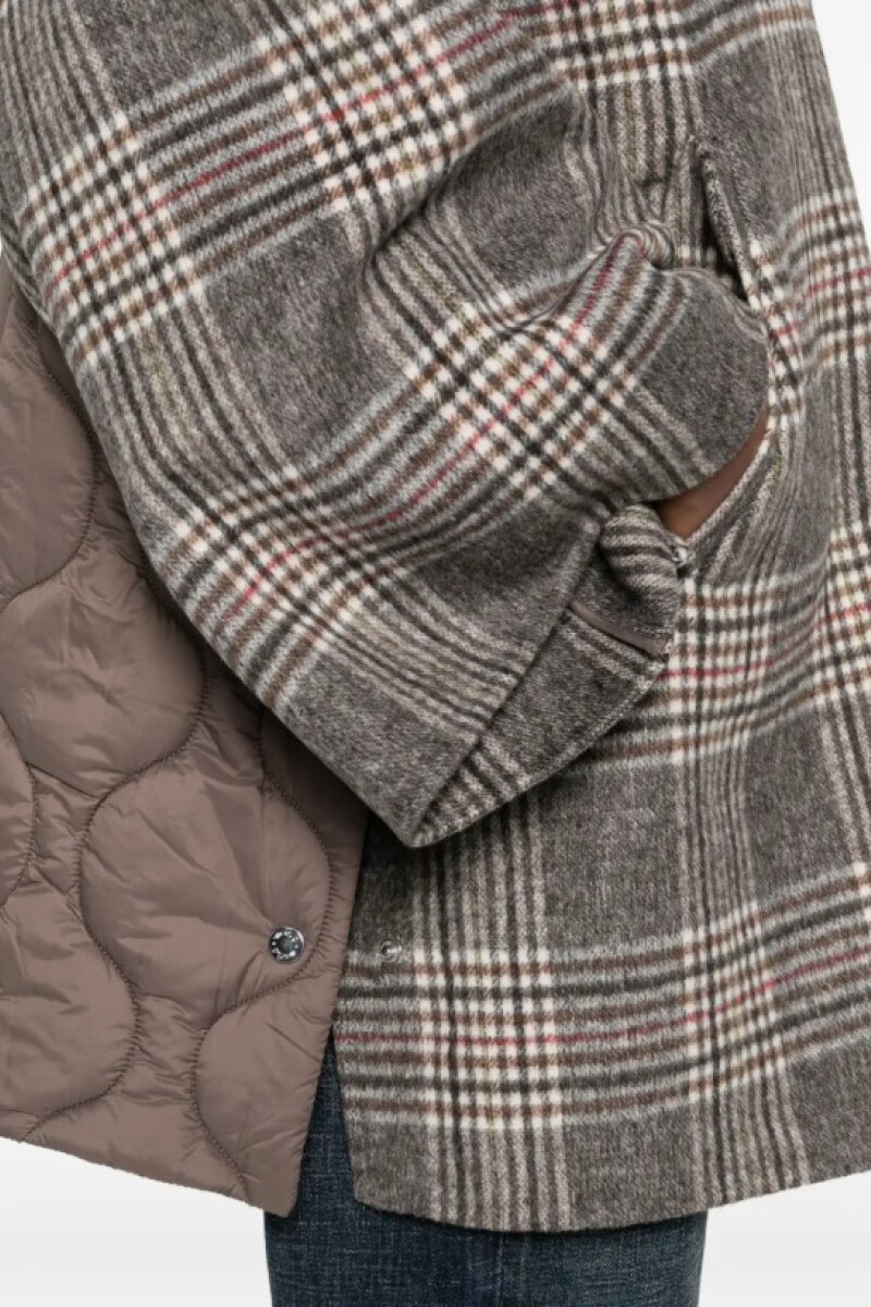 CHAQUETA CUADROS Marron