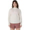 Polo Running Asics Icon 1/2 Zip Mujer Cream