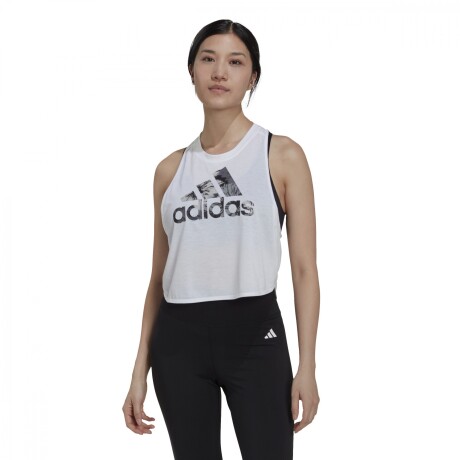 Remera Adidas Training Dama Floral TK White S/C