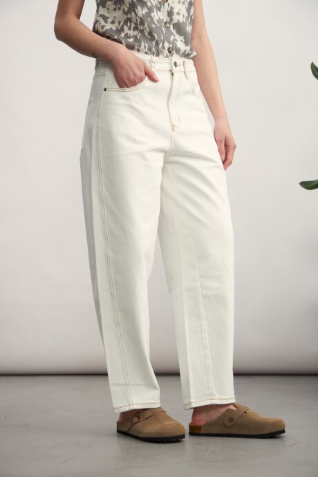 Jean Barrel Blanco