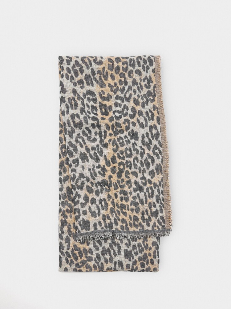 Pañuelo Estampado Animal marron
