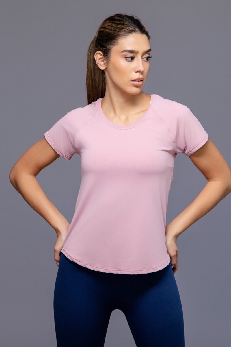 Remera de Microfibra. Rosa