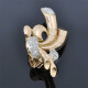 Caravanas Antiguas En Oro 18K Y Brillantes Caravanas Antiguas En Oro 18K Y Brillantes