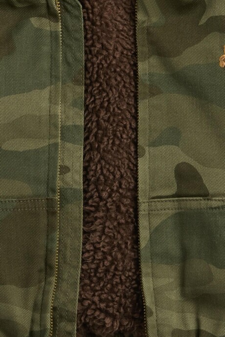 Campera Con Corderito Toddler Niño Camo