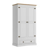 Ropero 2 puertas Madera maciza - Linea Mexicana Blanco