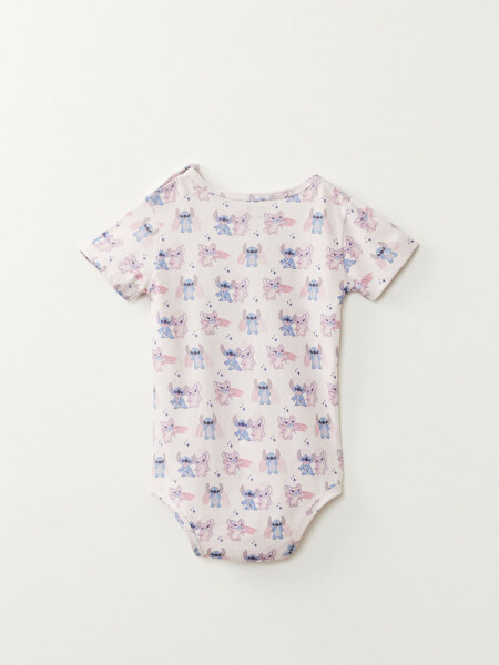 Body manga corta estampa Lilo Y Stitch Rosa
