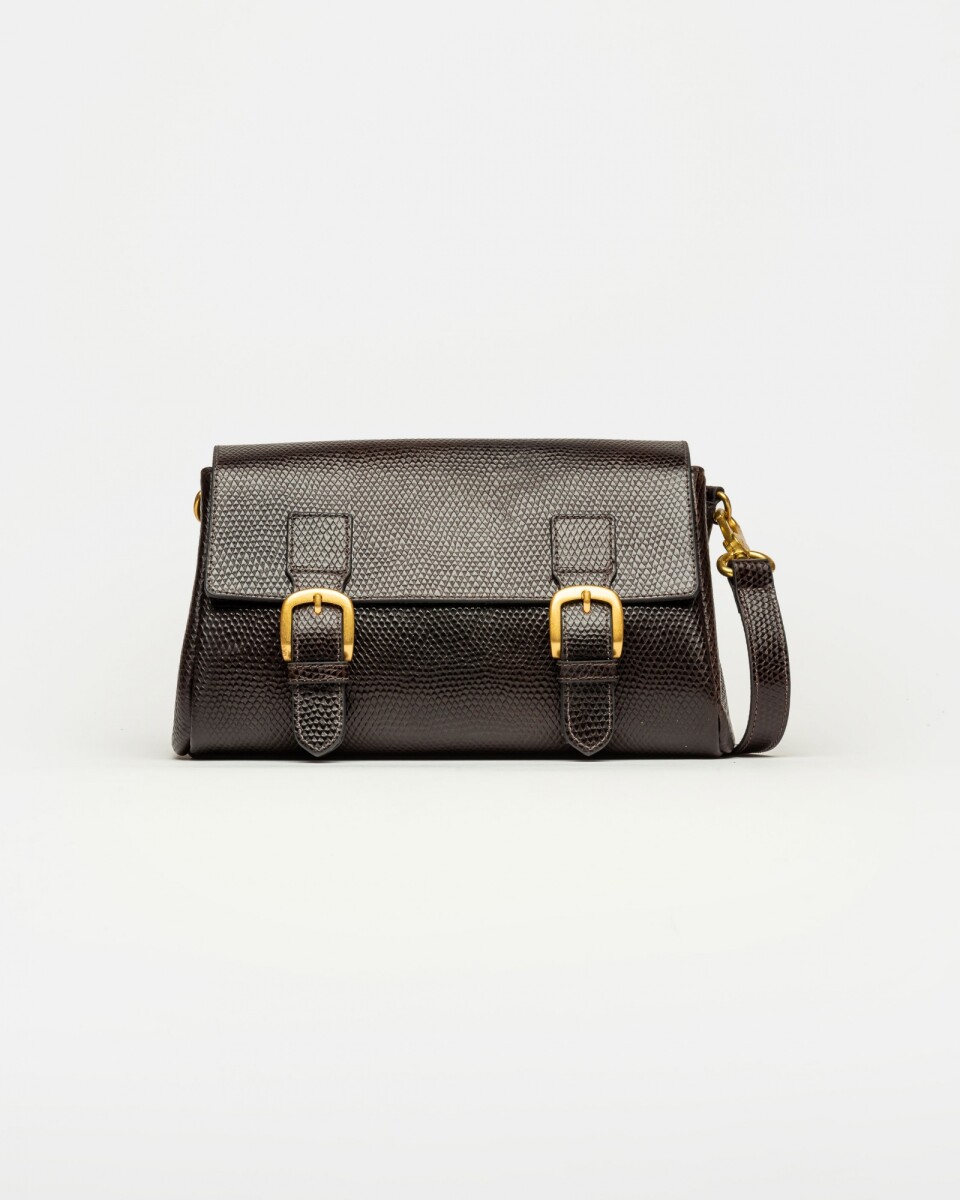 Bandolera Elise Snake Bitono - Red Tabaco 