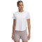 UA Launch Elite Shortsleeve-PPL WHT-100