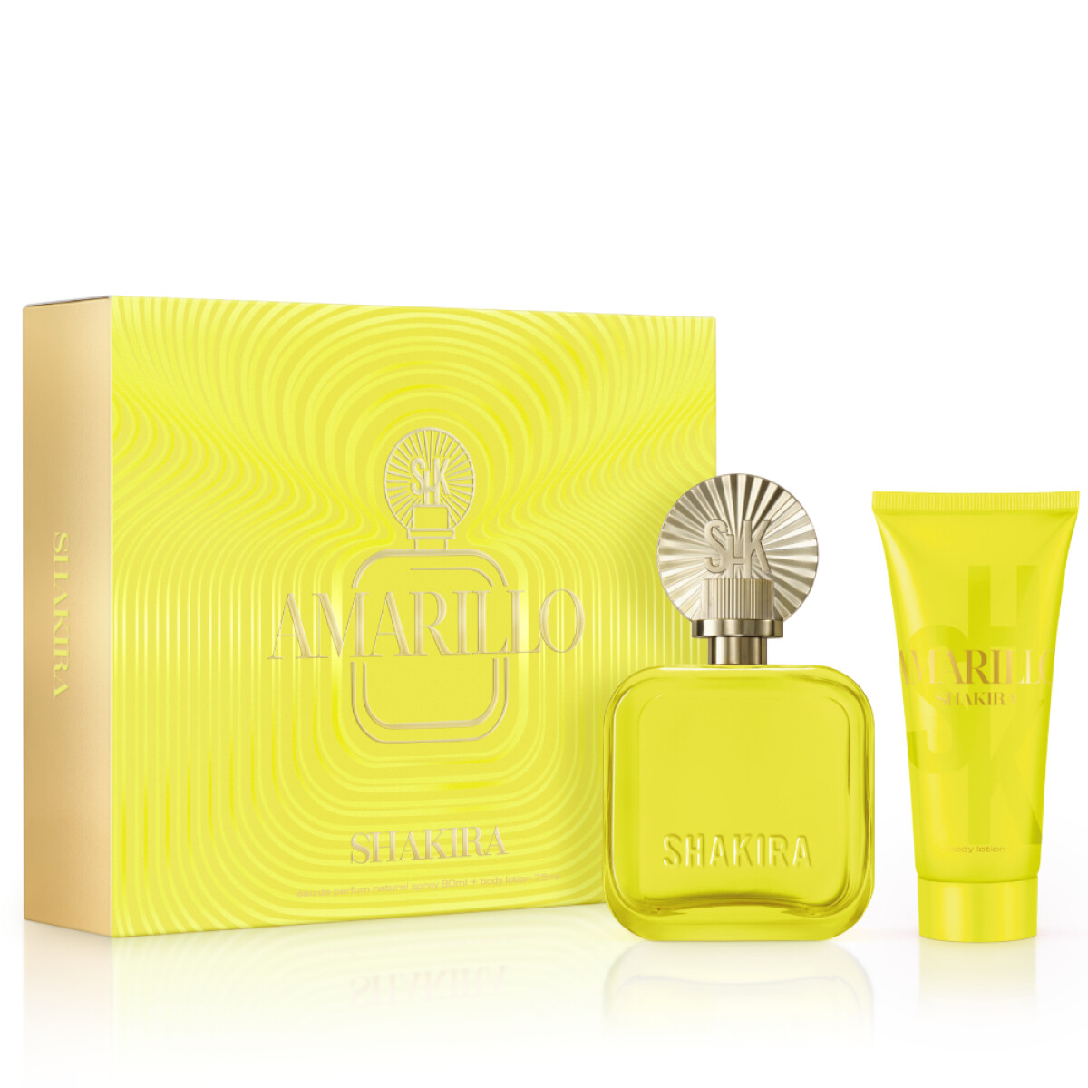 Cofre Shakira Amarillo EDP 80ml + Body Lotion 75ml 