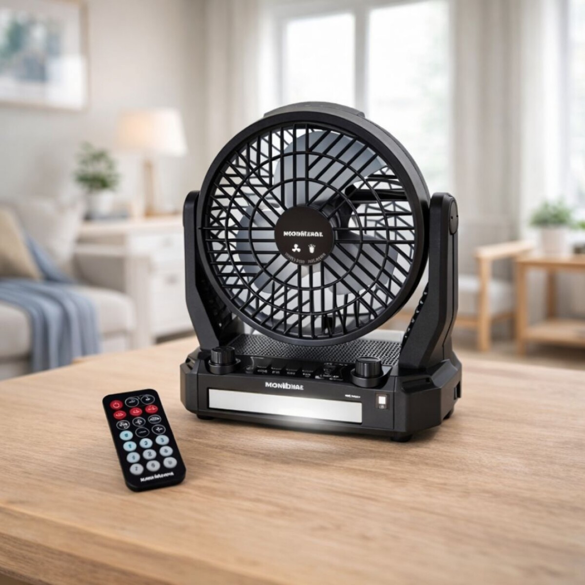 VENTILADOR RADIO PORTATIL NORMENDE NRD-RS90V - NEGRO 