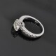 Anillo Oro 18K Y Brillantes 2 Ct Aprox. Anillo Oro 18K Y Brillantes 2 Ct Aprox.