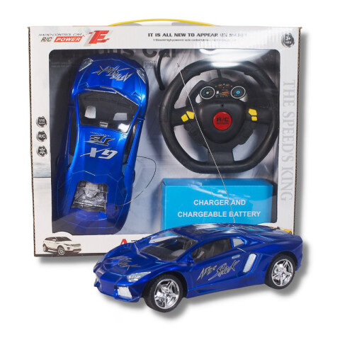 Outlet Auto con radio a control remoto con luz 30x26cm Outlet Auto Con Radio A Control Remoto Con Luz 30x26cm