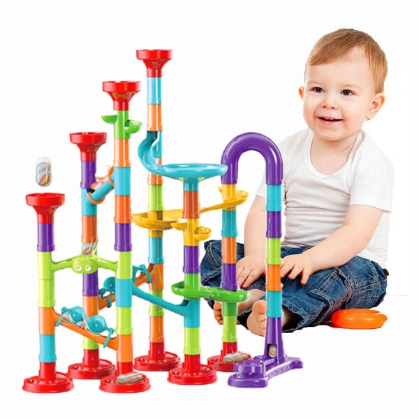 Juego Bloques Construcción Tuberias Infantil 113 Piezas Variante Diseño Multicolor