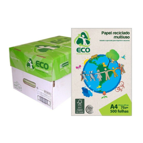 RESMA MILLENIUM RECICLADO A4 500 HOJAS 001