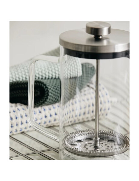 CAFETERA/TETERA FRENCH DOBLE PARED 350ML EN VIDRIO Y AC.INOX SALERNO CAFETERA/TETERA FRENCH DOBLE PARED 350ML EN VIDRIO Y AC.INOX SALERNO