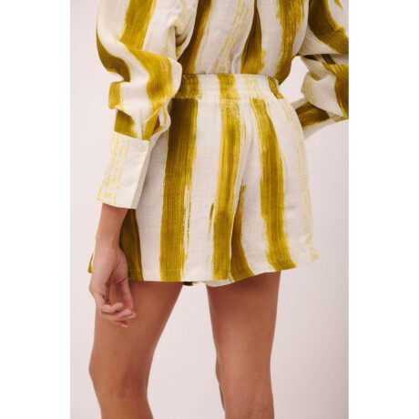 SHORT PERA PRINT Pistacho