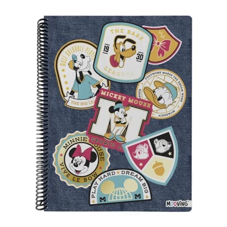 Cuadernola Mooving Licencia Universitario Mickey y Amigos Parches