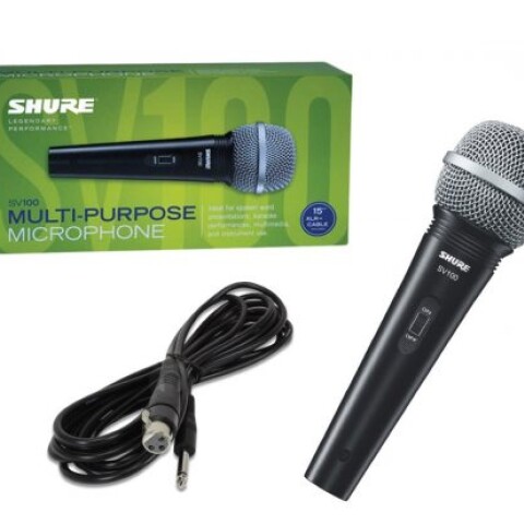 MICROFONO SHURE SV100 CON CABLE XLR-1/4" MICROFONO SHURE SV100 CON CABLE XLR-1/4"