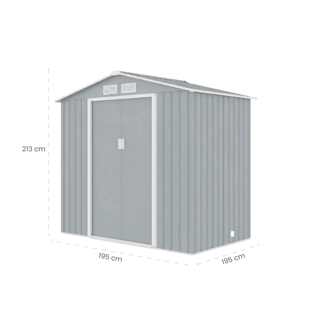 Galpón prefabricado Reforzado 2 Puertas ARCHER B Aluminio