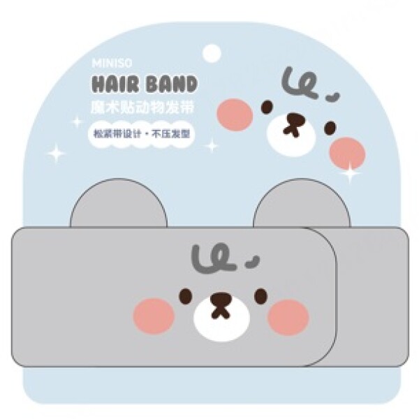 Vincha animales gris